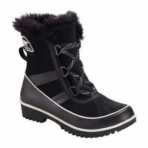 Sorel NL2089 Tivoli II Black Suede Snow Boots